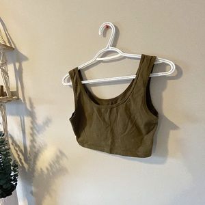 Cropped green tank